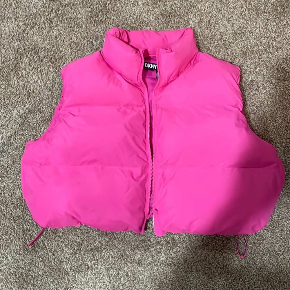 DKNY PUFFER CROP VEST
